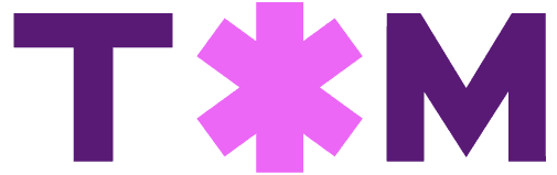 Logo TOM morado